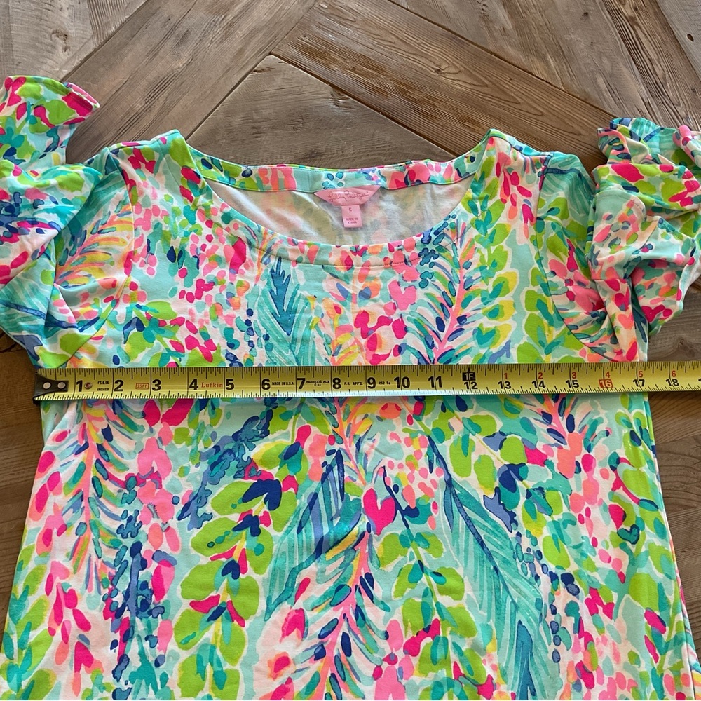 Lilly Pulitzer Lula Dress in Multi‎ Catch the Wave print - Picture 9 of 10